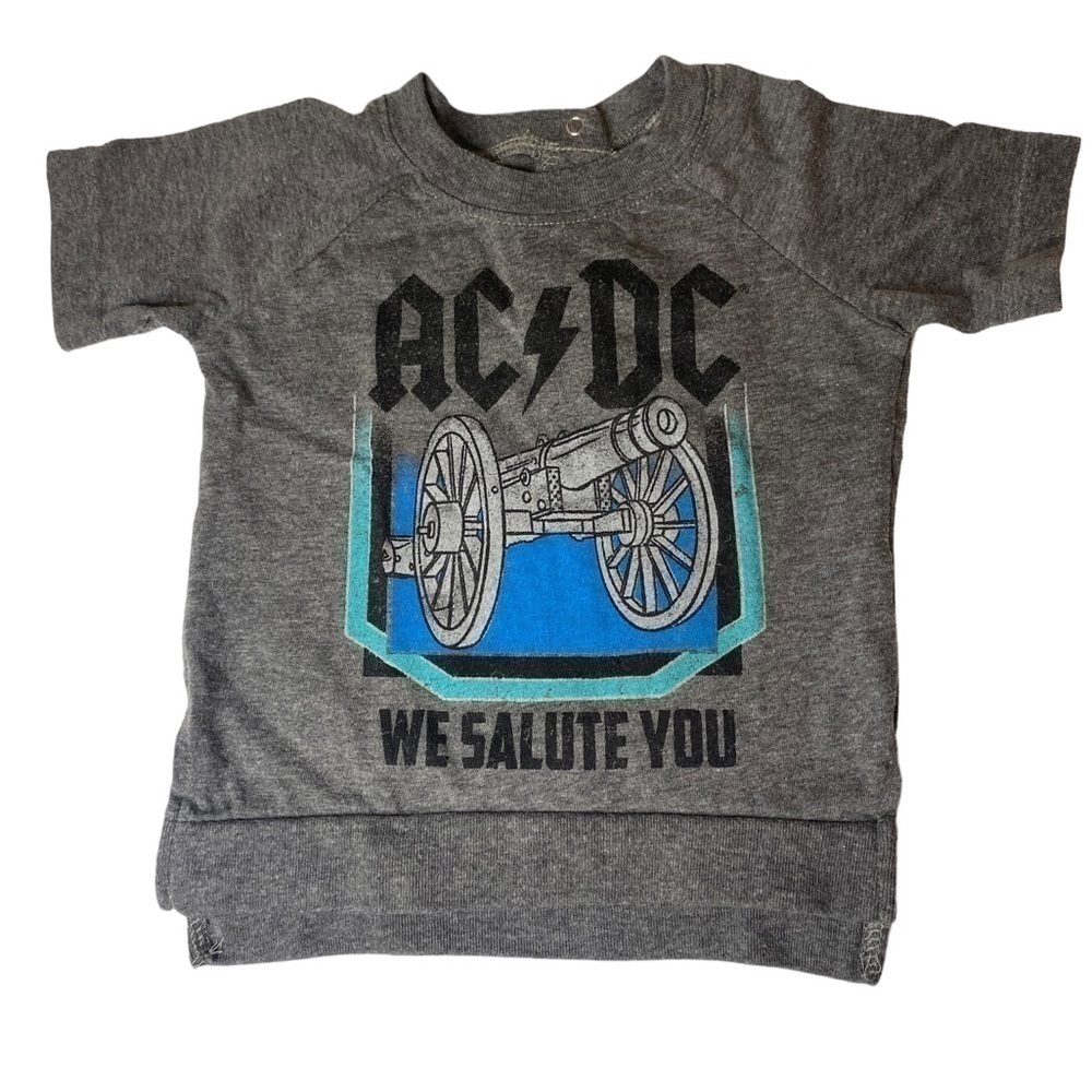 AC DC shirt for baby 6-9 months